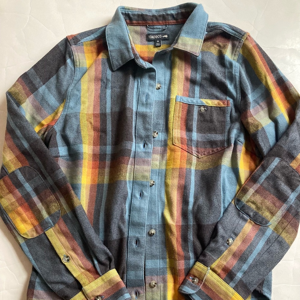 Toad & co Bodie Dos recycled Heavyweight Flannel Shirt EUC M